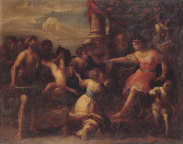 Stefano Magnasco The judgment of solomon oil painting picture